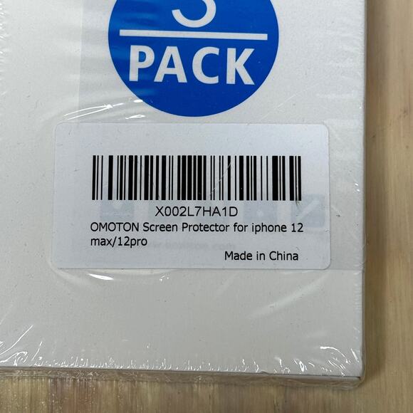 Glass Screen Protector Premium Tempered iPhone 12 Max/12Pro Set of 3 New In Box - Picture 2 of 3